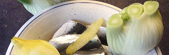 Pasta mit Sardinen und Fenchel in Piment
