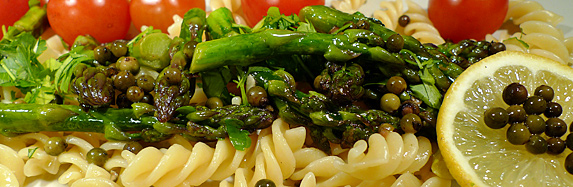 Pasta mit gebratenem Spargel