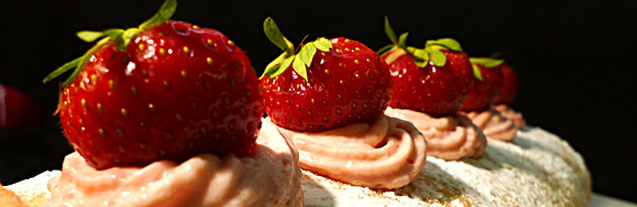 Erdbeerroulade