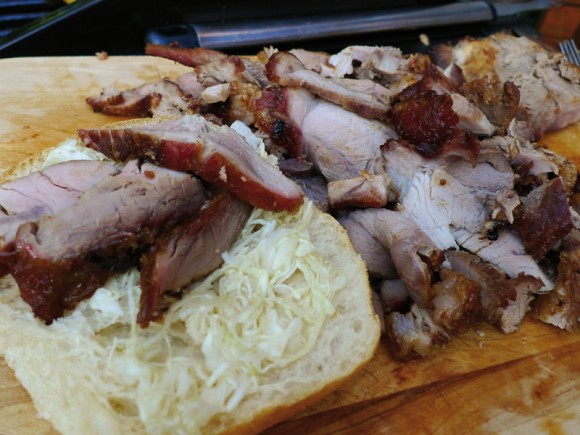 Im Grill hergestelltest pulled pork