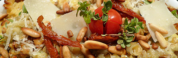 Pasta in Auberginen-Ricotta