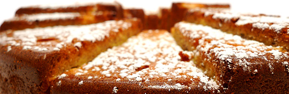 Mandelkuchen mit Marzipan