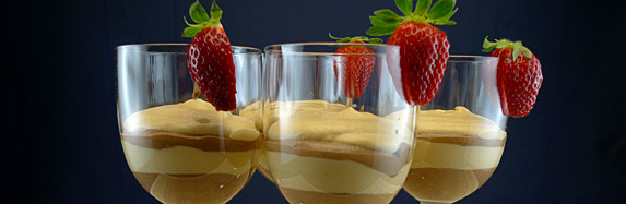 Caramelcreme, zweifarbig