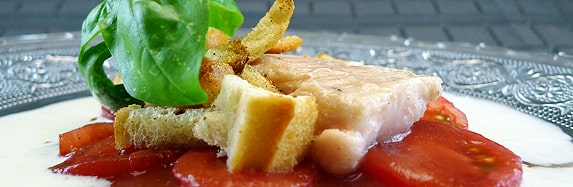 Welsfilet auf Tomaten- und Buttermilchmarinade