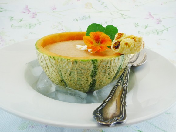 Geeiste Melonensuppe