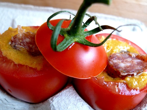 Gefüllte, geschmorte Tomaten (Paradeiser) Was koche ich heute