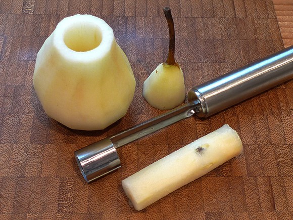 Nougat-Mousse mit Würzbirne