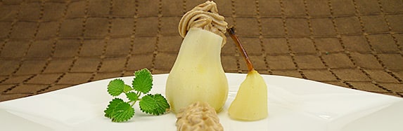 Nougatcreme mit Vanillebirne