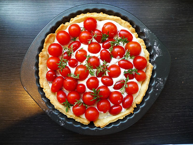Mediterrane Tomatentarte - Aus meinem Kochtopf