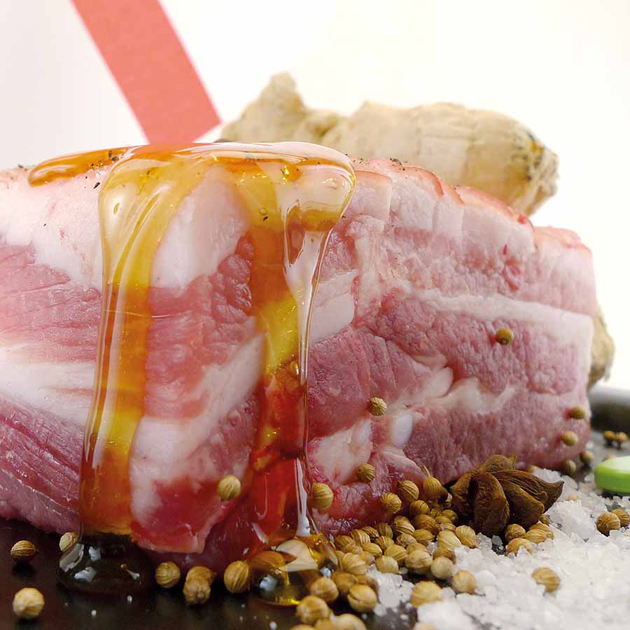 Schweinebauch mit Honigkruste - Honey Roast Pork