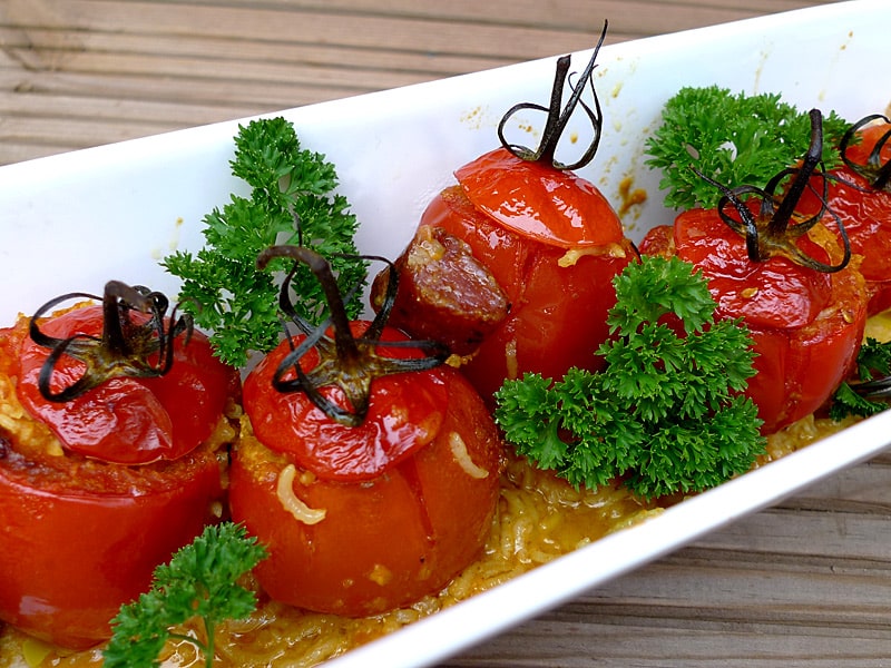 gefüllte Tomaten, gesundes essen, gesunde gerichte, vegetarische Rezepte