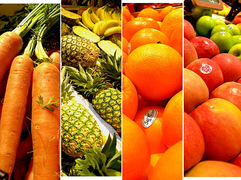 Obst- und Gemüsesäfte
