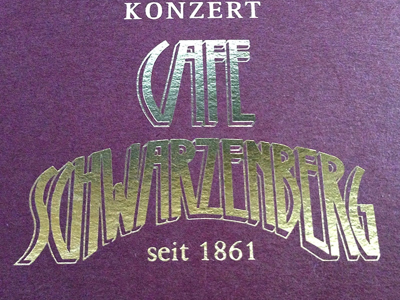 im Café Schwarzenberg