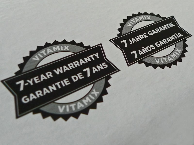 Sieben Jahre Garantie gibt es auf den Vitamix TNC 5200