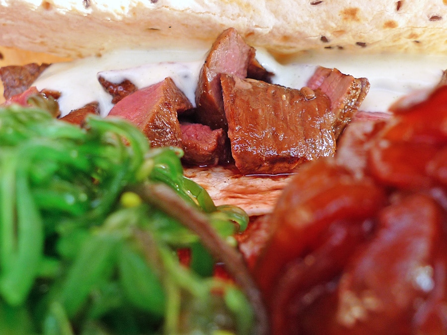 Wrap mit Asia Steak - Fusion Food