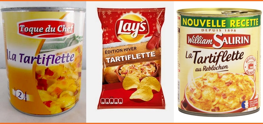 Tartiflette als Konserve und als Chips