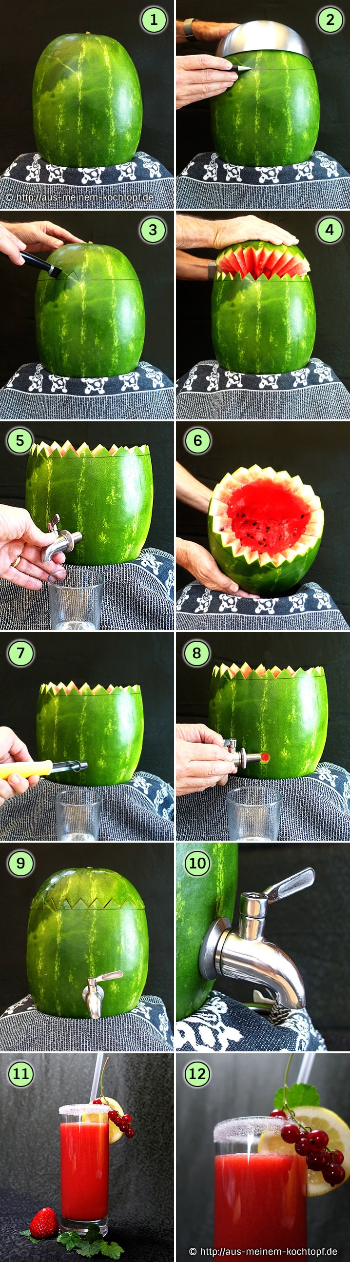 Tropen-Smoothie - Wassermelonen Smoothie