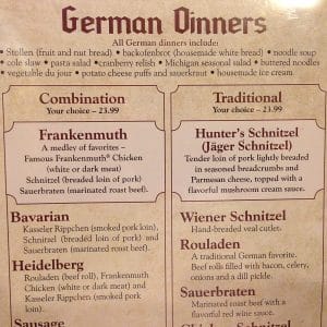 Im Bavarian Inn Frankenmuth stehen kene BBQ-Rippchen auf der Speisekarte