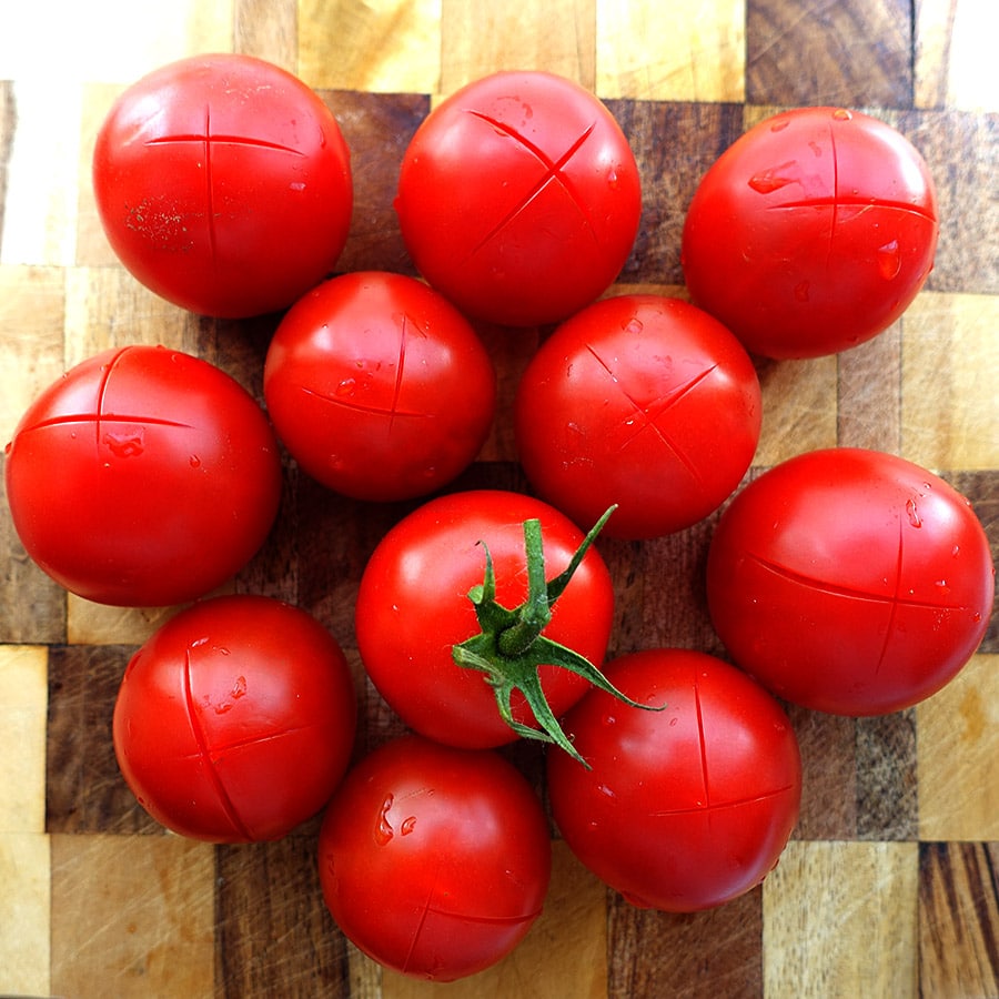 Tomaten für das Tomaten-Concassée