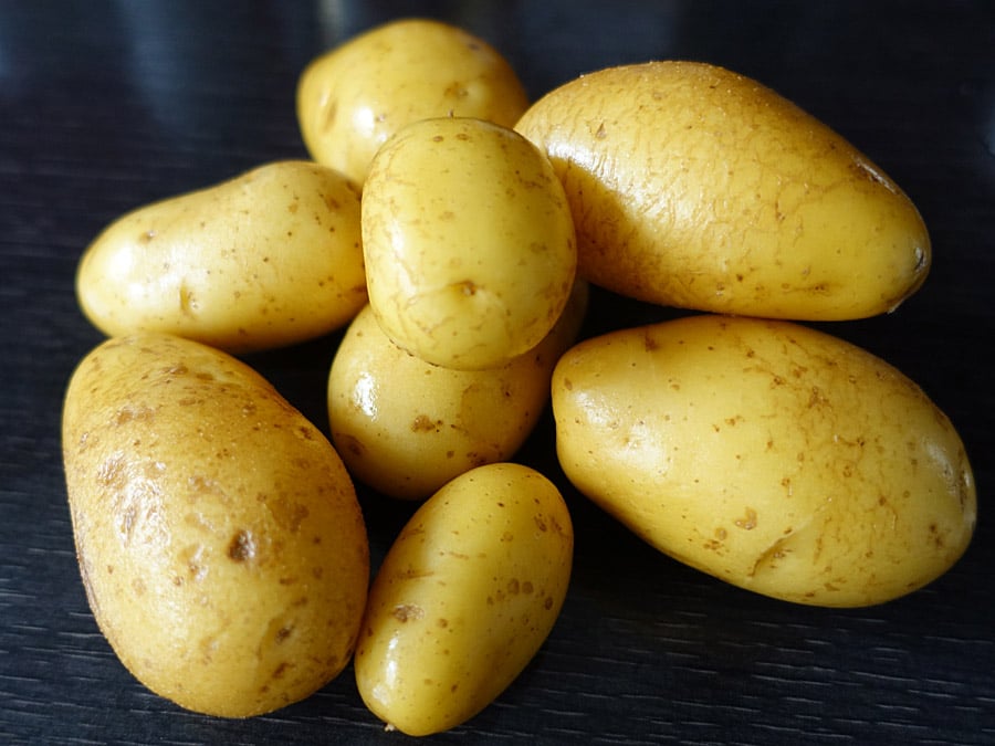 die Kartoffeln liegen bereit