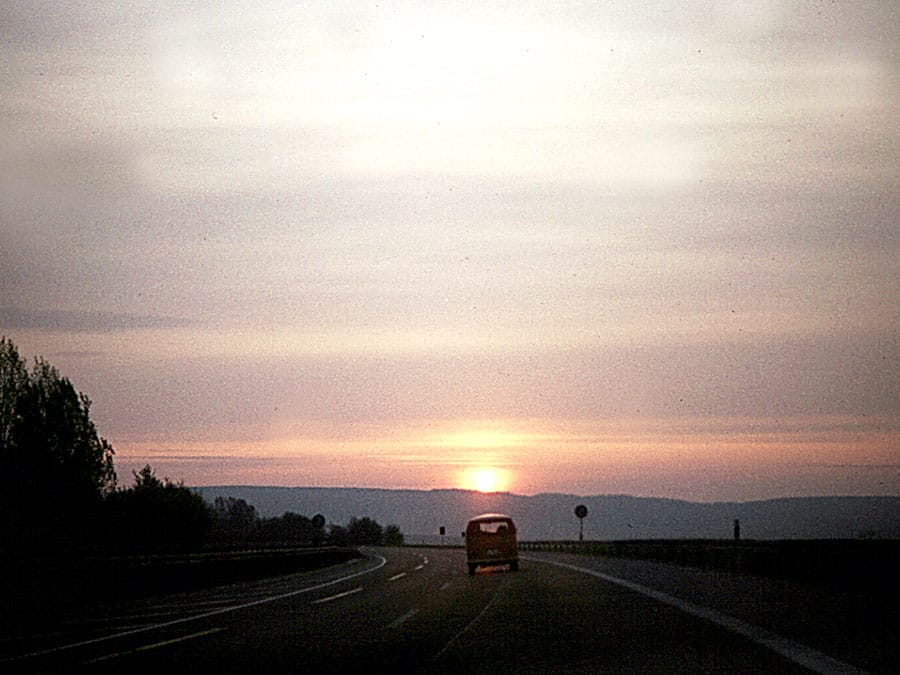 Auf dem Weg nach St. Peter Ording im Jahr 1983. - Foto: Werner Straub