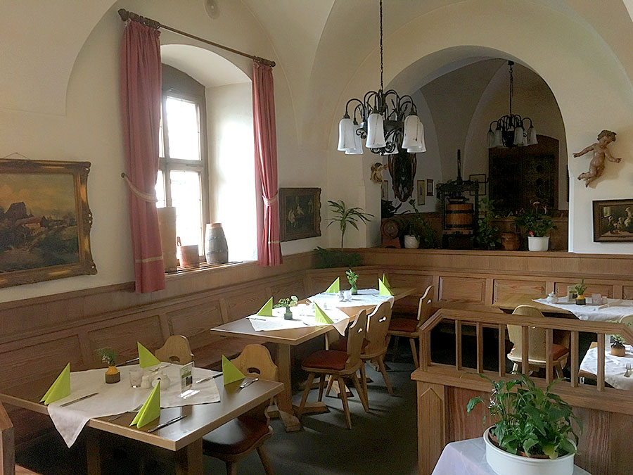 Im Restaurant Mönchsstube, ein Teil des Historikhotels Klosterbräu Landidyll in Ebrach