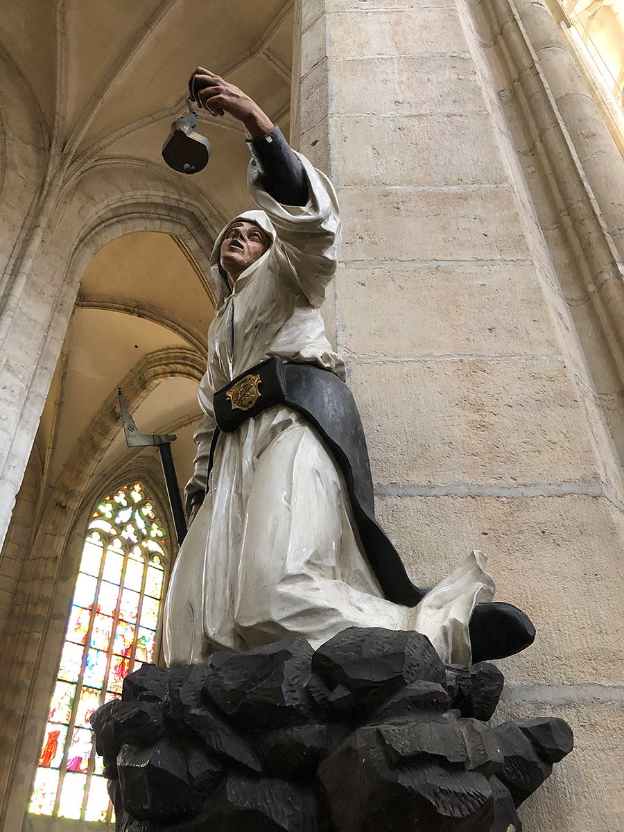 Bergmannsstatue in der Hl. Barbara Kathedrale