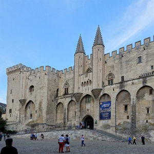 Der Papstpalast in Avignon