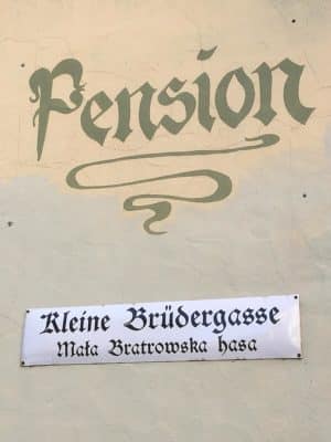 In Bautzen werden die Straßennamen zweisprachig angezeigt