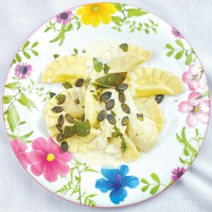 Birnenravioli mit Gorgonzolasauce