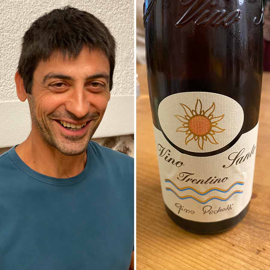Giuseppe Pedrotti hat kann sich freuen über die Qualität seines Vino Santo